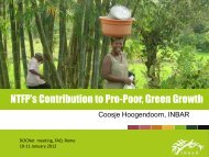 NTFP's Contribution to Pro-Poor, Green Growth - The Global ...