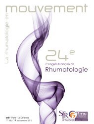 Programme - Société Française de Rhumatologie