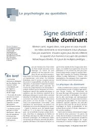 Signe distinctif : mÃ¢le dominant - Pr. Nicolas GUEGUEN