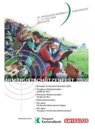 100 Jahre ASV Sulgen - 20. Thurgauer ArmbrustschÃ¼tzenfest 2008 ...