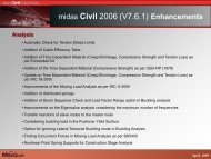 midas Civil 2006 (V7.6.1) Enhancements - CSP Fea