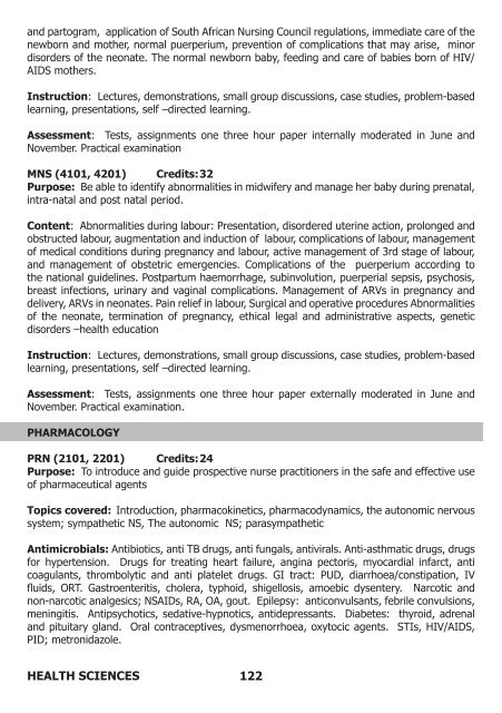 Faculty Prospectus 2012 - Walter Sisulu University