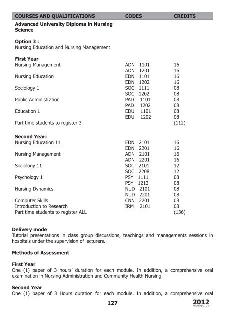 Faculty Prospectus 2012 - Walter Sisulu University