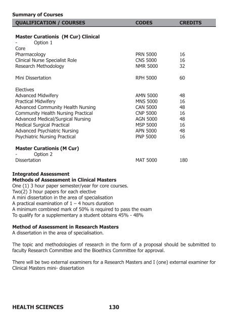 Faculty Prospectus 2012 - Walter Sisulu University