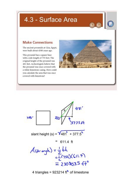 4.3 Surface Area