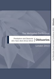 Obituaries - Methodist Conference