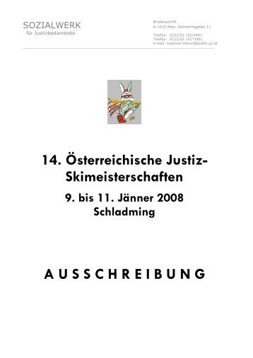 14. ÃƒÂ–sterreichische Justiz- Skimeisterschaften ... - ZA Justiz