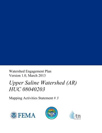 Upper Saline Watershed (AR) HUC 08040203 - RiskMAP6