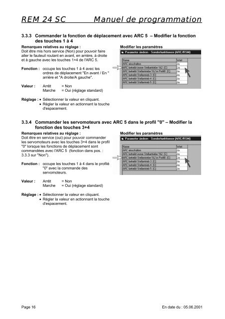 Invacare® Manipulateur REM 24 SC Manuel de programmation ...