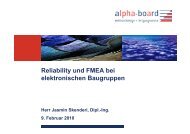 Reliability und FMEA bei elektronischen Baugruppen - alpha-board