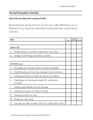 The Self-Evaluation Checklist - Pro-Ed