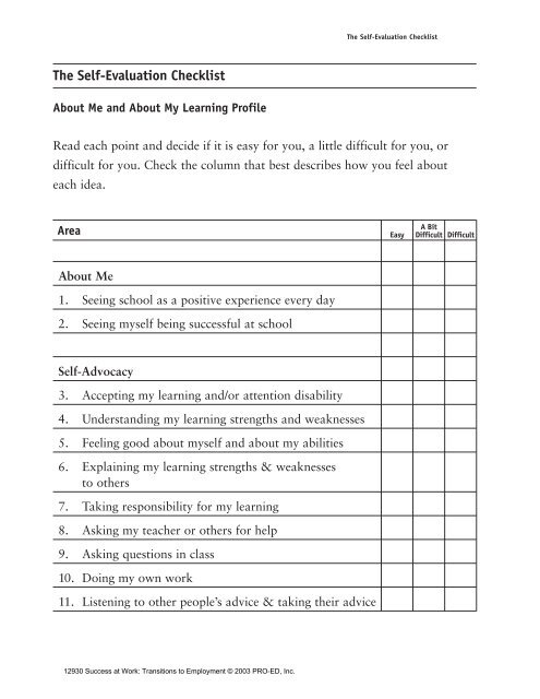 self-evaluation-checklist-10-examples-format-tips-pdf