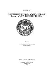 hak preferensi negara atas utang pajak dalam aturan hukum di ...