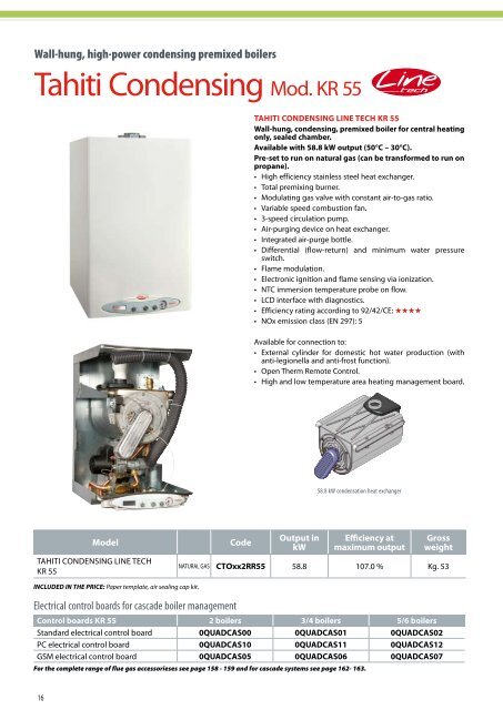 Tahiti CondensingMod. KR 55 - Portsdean Technical