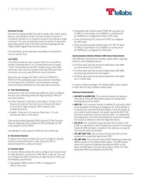 Tellabs 5320l Manual