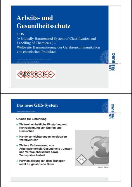 Neue Gefahrstoffkennzeichnung GHS