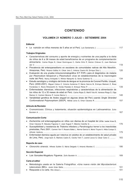 Revista Medicina experimental y salud publica.pmd - Instituto ...