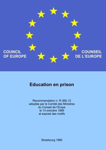 rapport sur l'Ã©ducation en prison - EPEA