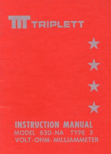 Triplett model 630 NA manual.pdf - K7JRL