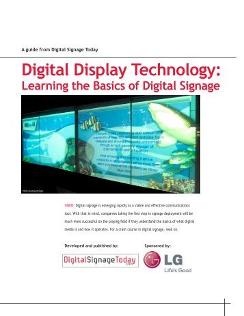 Learning the Basics of Digital Signage - JCO Products