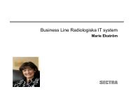 Business Line Radiologiska IT system - Sectra