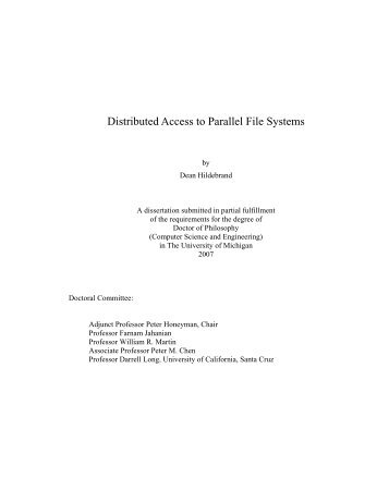 Distributed Access to Parallel File Systems - Researcher - IBM