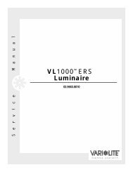 VL1000 Luminaire Service Manual - Vari-Lite