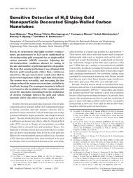 Sensitive Detection of H2S Using Gold Nanoparticle Decorated ...