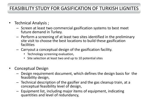 Development of Gasification and Activities in Turkish Coal Enterprises