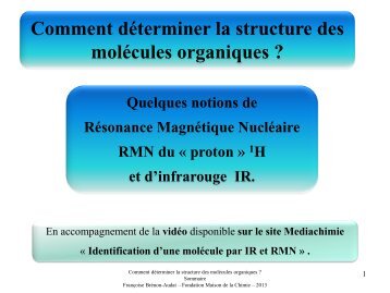 Comment déterminer la structure des molécules ... - Mediachimie.org