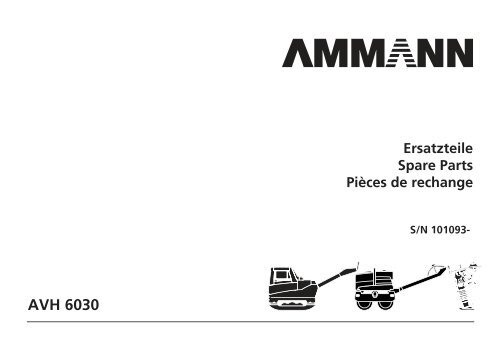 Ersatzteilliste AVH 6030 - SimmaRent