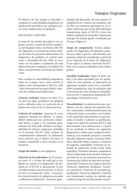 Page 2 1 Todos los derechos reservados Rev. Chil. Psiquiatr ...