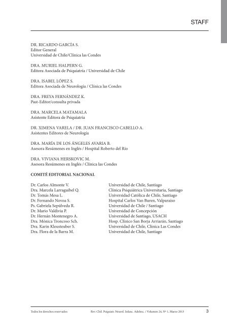 Page 2 1 Todos los derechos reservados Rev. Chil. Psiquiatr ...