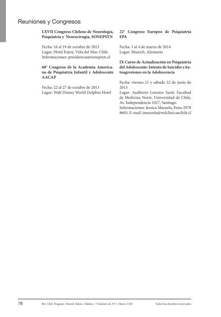 Page 2 1 Todos los derechos reservados Rev. Chil. Psiquiatr ...