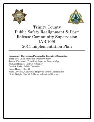 Trinity County - Chief Probation Officers of California