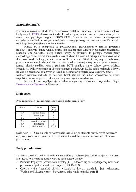 Uniwersytet SzczeciÅski WydziaÅ Matematyczno â Fizyczny