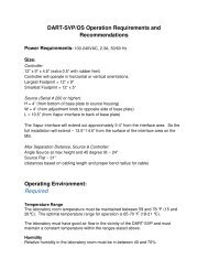 DART-SVP/OS Operation Requirements and ... - IonSense