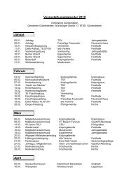 Veranstaltungskalender 2010 - Gemeinde Güntersleben