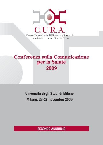 Conferenza sulla Comunicazione per la Salute 2009 - Medicina e ...