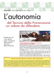 L'autonomia del Tecnico della prevenzione - UNPISI