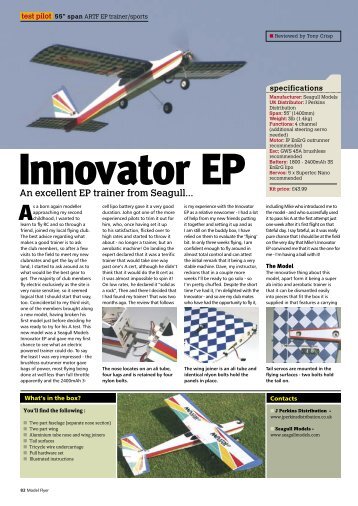 RC Model Flyer Review by Tony Crisp - J Perkins