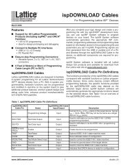 ispDOWNLOAD Cables Data Sheet - Laurent Deschamps