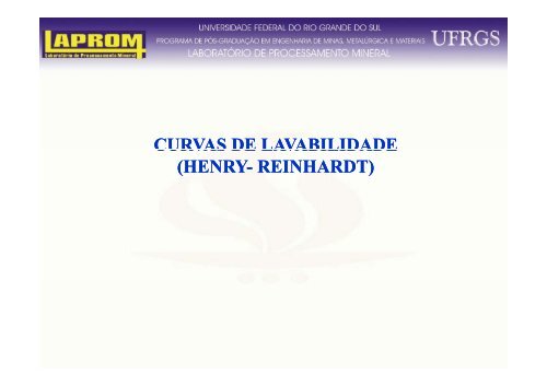 CURVAS DE LAVABILIDADE (HENRY- REINHARDT ... - Ufrgs