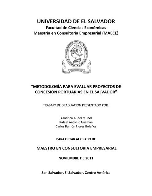 universidad de el salvador - REDICCES