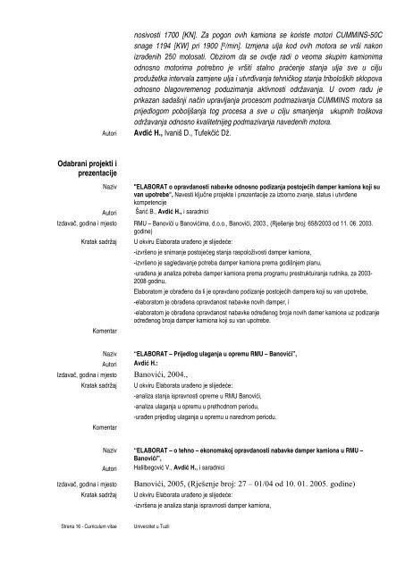 Akademski curriculum vitae