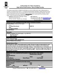 Tuition Authorization Form (PDF) - Northwestern Michigan College
