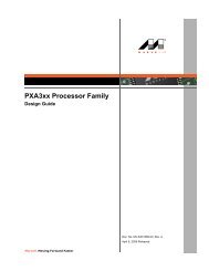 PXA3xx Design Guide - Marvell