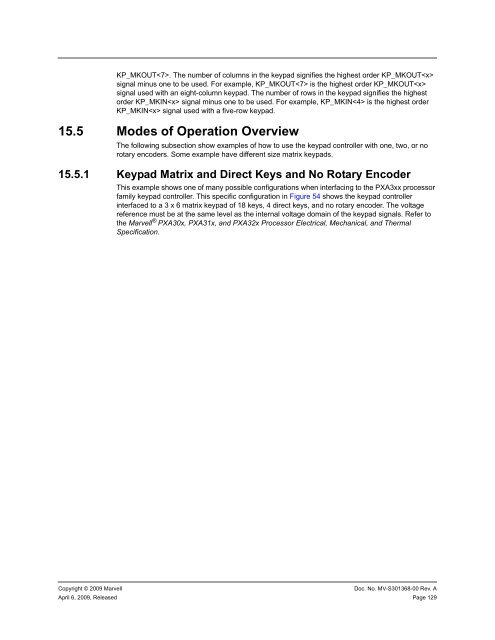 PXA3xx Design Guide - Marvell