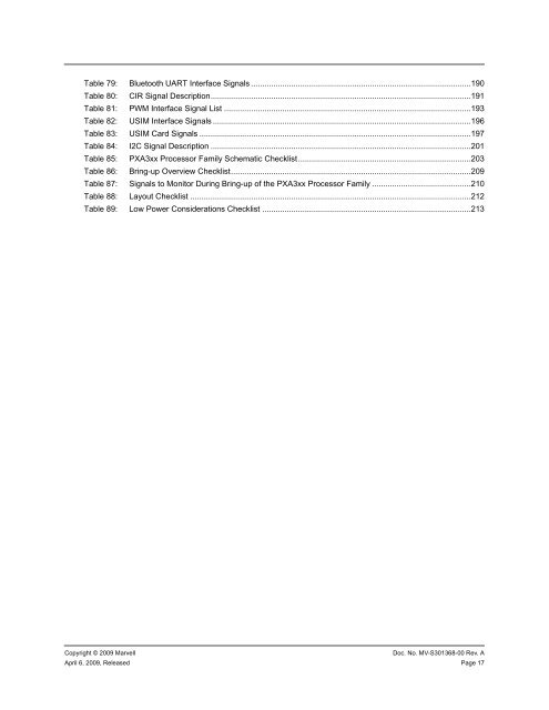 PXA3xx Design Guide - Marvell