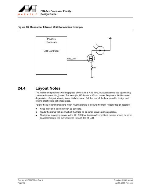 PXA3xx Design Guide - Marvell